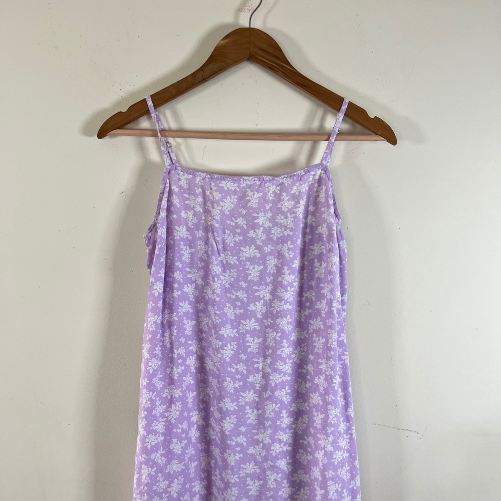 Billabong Dainty Floral Midi Dress Purple Size Medium Beach Bohemian Vacation - Picture 2 of 7